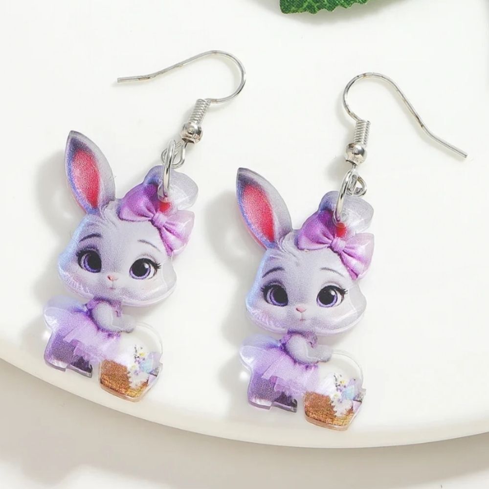 Adorable Bunny Earrings for Kids and Adults